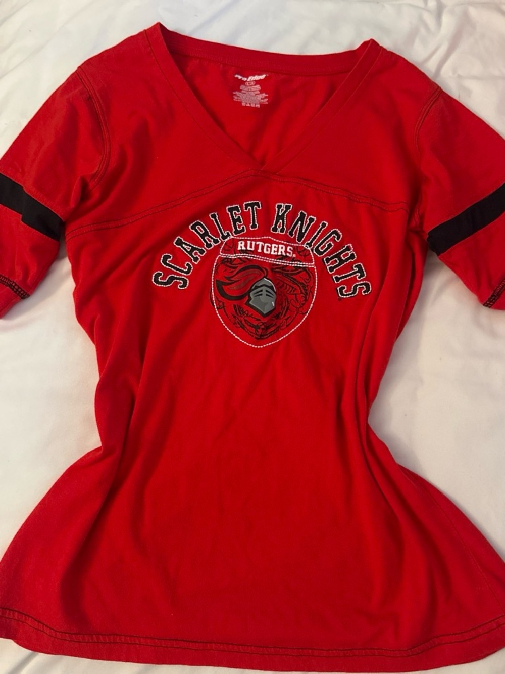 Rutgers Scarlet Knights Red V-Neck Women’s Top